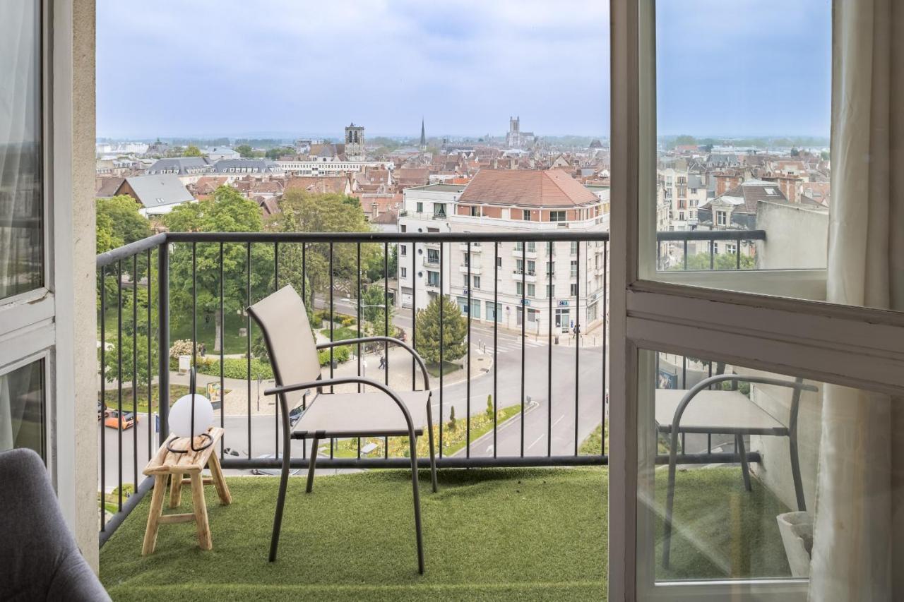 Apartament Evasion Urbaine - Vue Panoramique - Proche Gare Troyes Zewnętrze zdjęcie